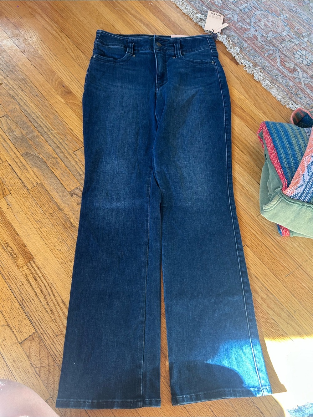 NYDJ Dark Blue Wide Leg Jeans